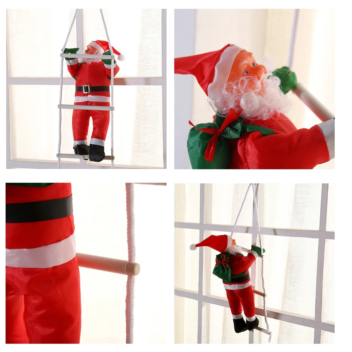 EsenTroye SD0015A Santa Kletternd - Größe Klein; Material Vlies Seil