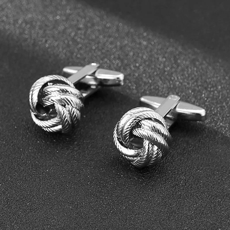Fashion French Hemd Manschettenknöpfe 2025 - Herren High Quality Twist Hollow - Luxus Schmuck Business Hochzeit Cuff Link Wholesale