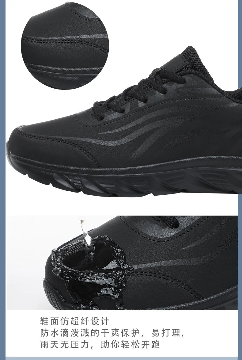 Sneakers Men Summer Trendy Light Weight Fashion Sport Footwear Boys Winter Running Mens Casual Shoes Walking Shoes All Black