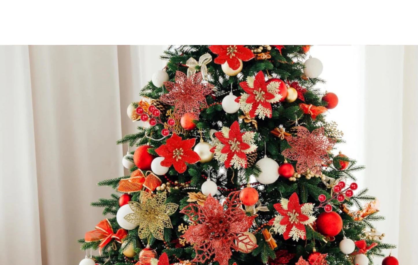 FestivaDecor DekoSet Weihnachtsdeko - 12/24/36 Kunststoff