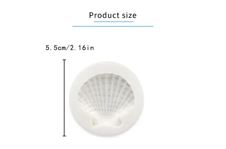 Silicone Shell Cake Mold, Conch Fondant & Chocolate Baking Mould Set, DIY Cake Decorating Tools for Cupcakes