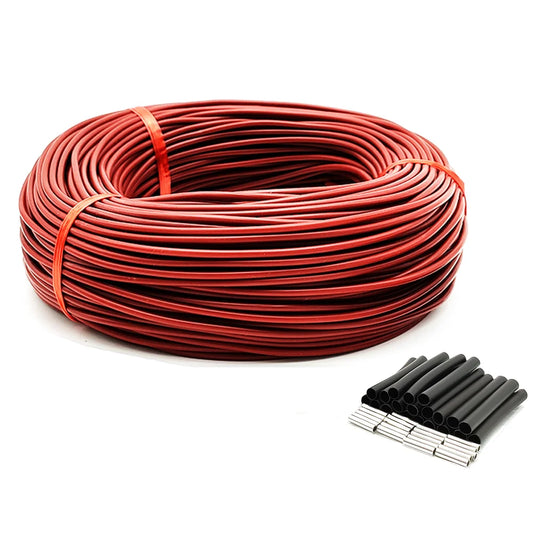 MINCO HEAT Fußbodenheizung Kabel 12K 33Ω/m - Carbon Fiber Heizkabel 10-100m