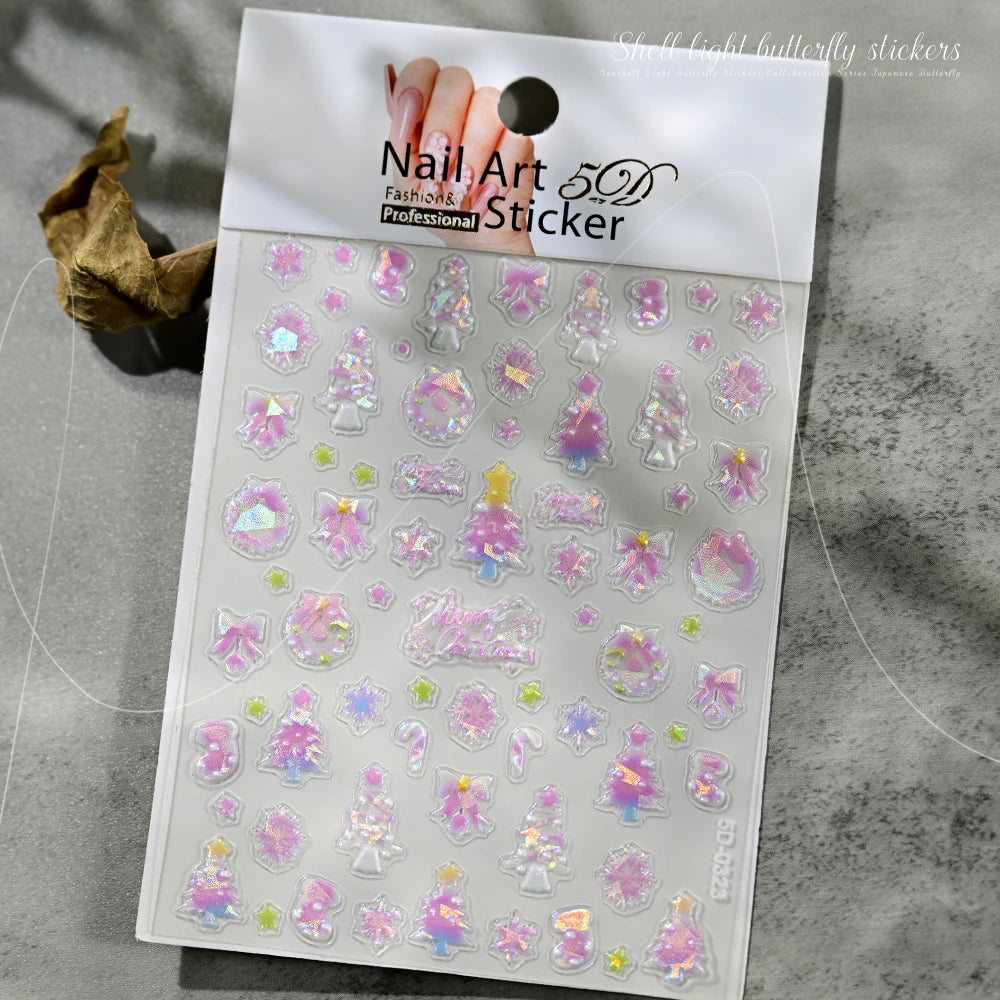 HotPressChoice 5D Schmetterling Sticker - Aurora Glanz 3D