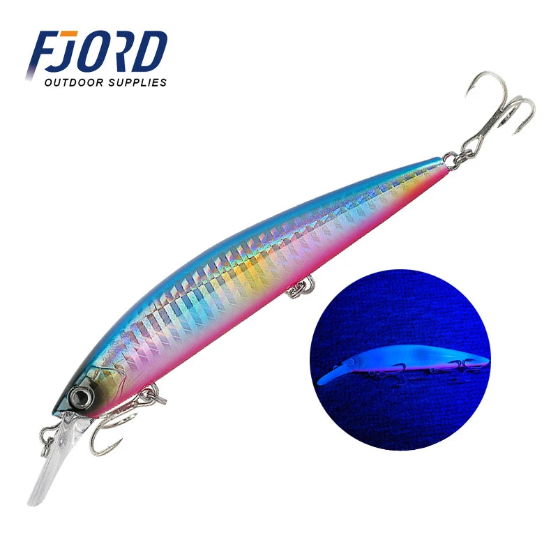 FJORD 110S 37g 90S 29g 70S 17g Schweres Sinken Minnow Angeln Köder Salzwasser Süßwasser Langer Wurf Meer Kunstlicher Köder Jerkbait