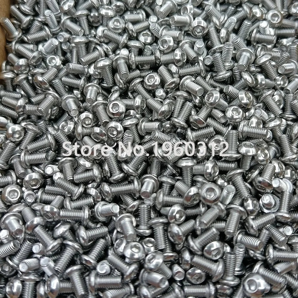 HPCLE ISO7380 Rundkopf Schraube- A2 304 M2-M8 Innensechskant