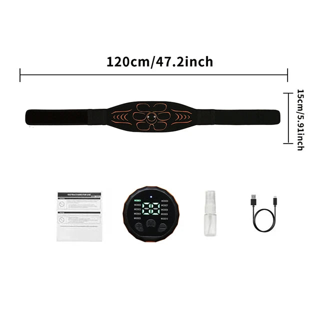LGFU EMS Muskelstimulator Bauchgürtel - USB CE S M L