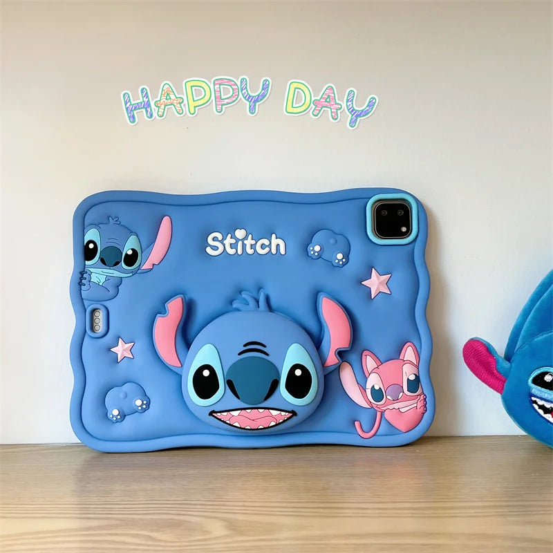 Stich 3D Cartoon Silikon - iPad 10,2/10,9 Zoll, stoßfest