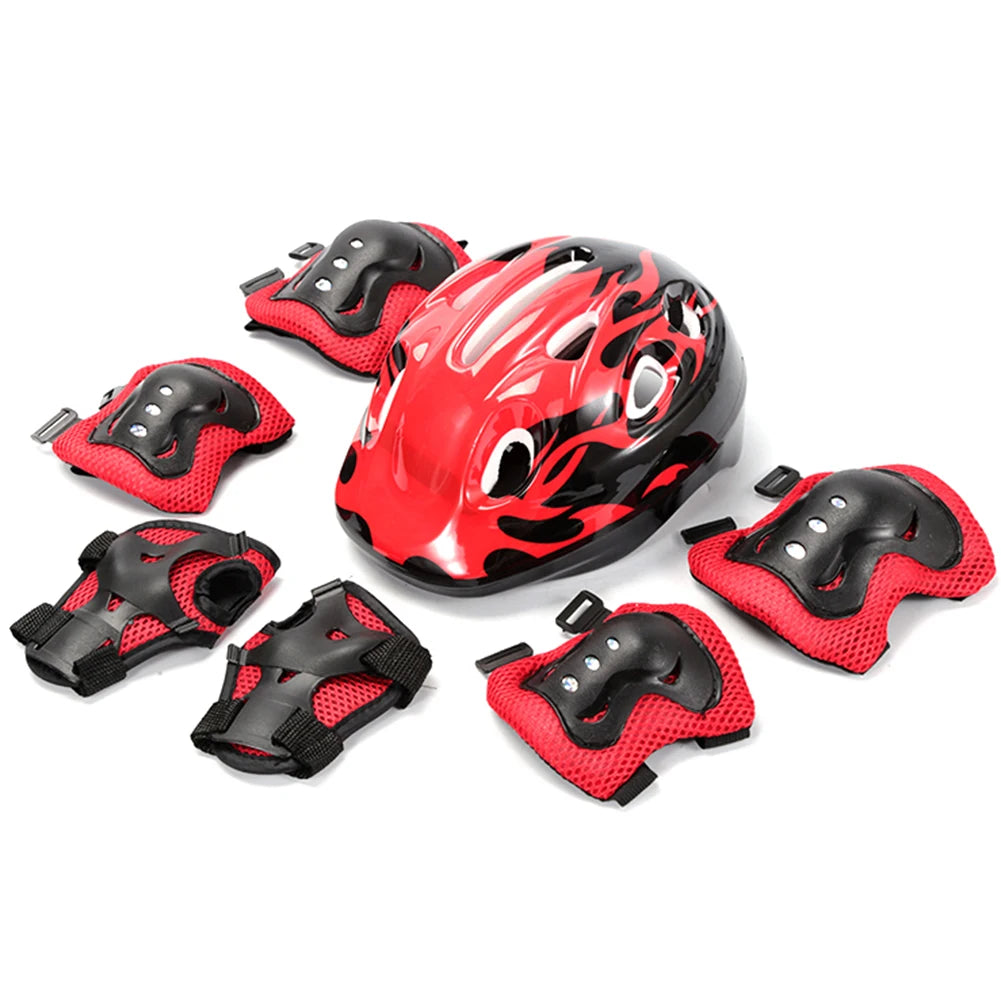 JOCESTYLE Skate Schutzset Verstellbar - Helm 48-55cm ABS
