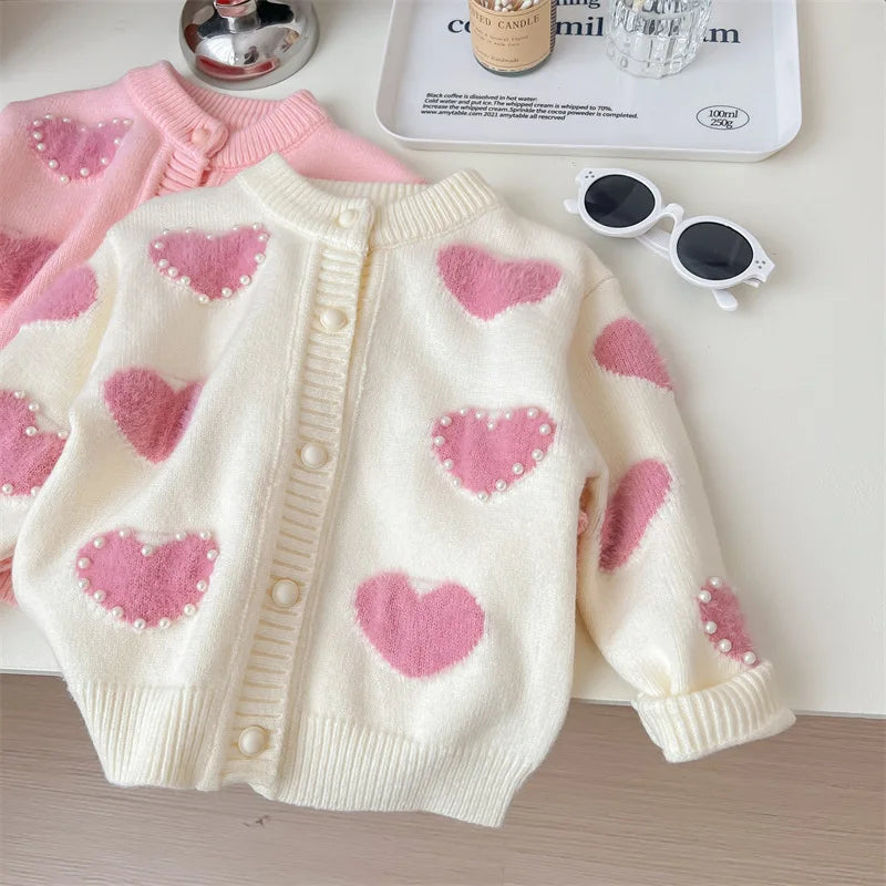 CN Zhejiang 2905 Korean Style Strickjacke Mit Schleife - Größe 3-6 Jahre, Polyester, Reguläre Länge