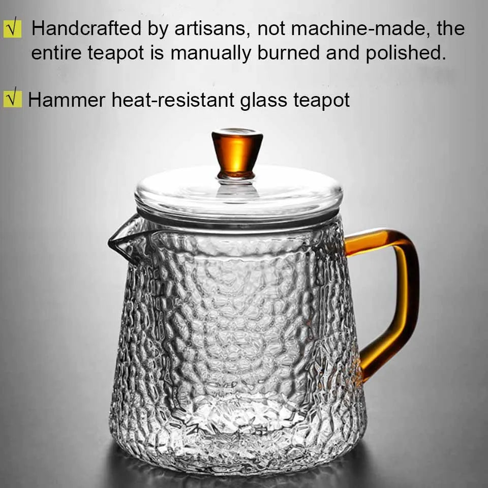 Japanese Teapot Glass Tea Pot With Infuser Tea Sets Teapots Glass Borosilicate Heat Resistant Glass Teapot Kettle Gaiwan Pu Erh