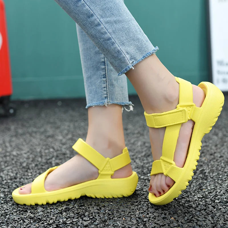 Sommer-Sandalen 2025: Womens Sandals Summer Trend Anti-slip Wear-resistant - Lightweight EVA Flat Sandals Women Outdoor Beach Shoes Collection