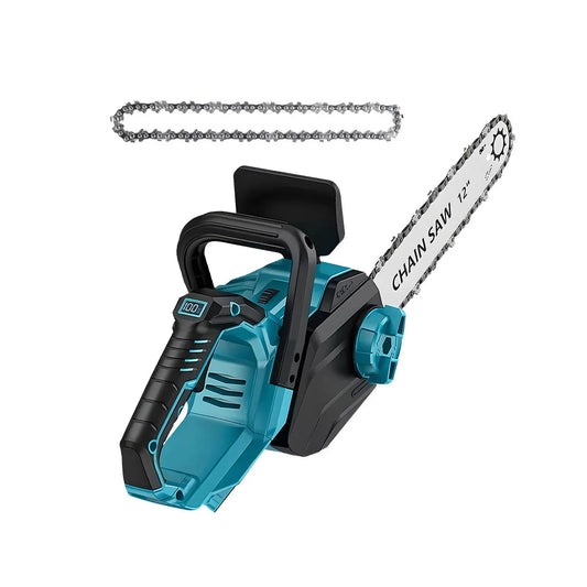 DRILLPRO Akku-Kettensäge Bürstenlos - 12-Zoll, 1200 W, 2.5 Ah by Golden Bridge Store