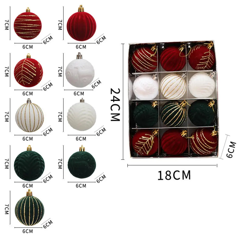 Choice Weihnachtskugeln - 12er Set Ø6 cm Glas Christbaumschmuck