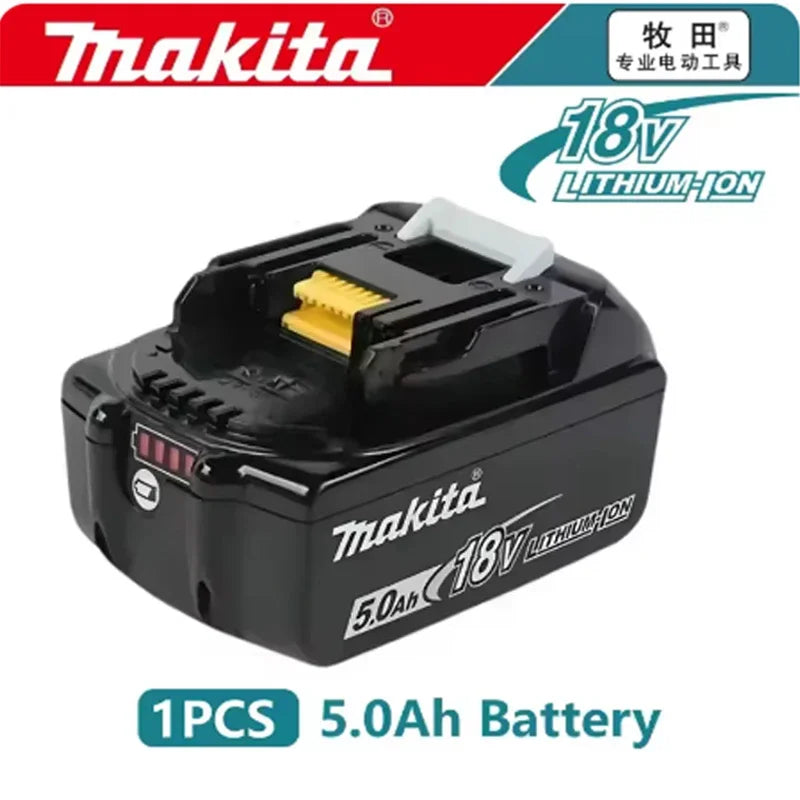 Makita 100% Original Rechargeable Power Tool Battery 6.0Ah 18V BL1830 BL1850 BL1840 BL1860 BL1815，Replaceable LED Lithium-ion