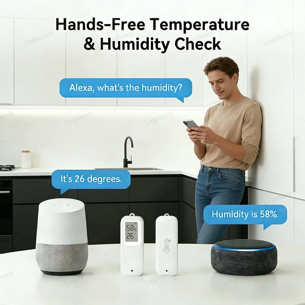 Forubest Zigbee Temperatur-Feuchtigkeitsensor IP65 - LCD LR03
