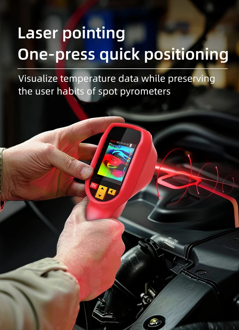 Cameră de termoviziune HX1 profesională, rezoluție 240×240 -20~550°C, cu software pentru PC