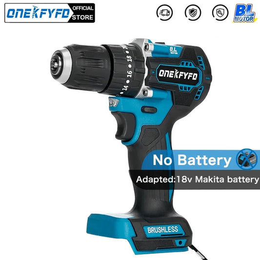 ONEKFYFD 3in1 Brushless Schlagbohrer - 10mm 20Nm 18V