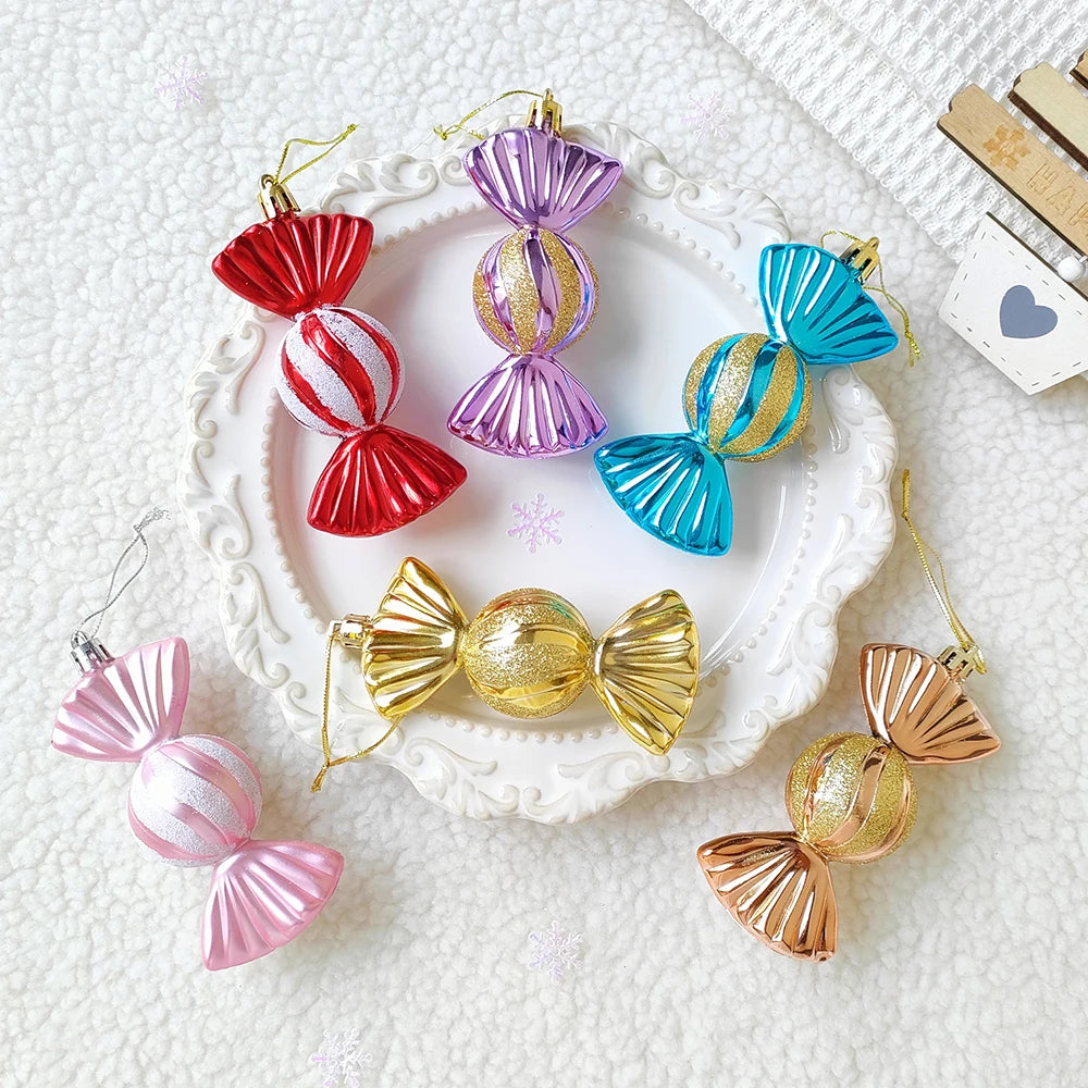 Partigos 2023115 Candy Kugeln Ornament - Inhalt 3 Stück, Durchmesser 3 cm