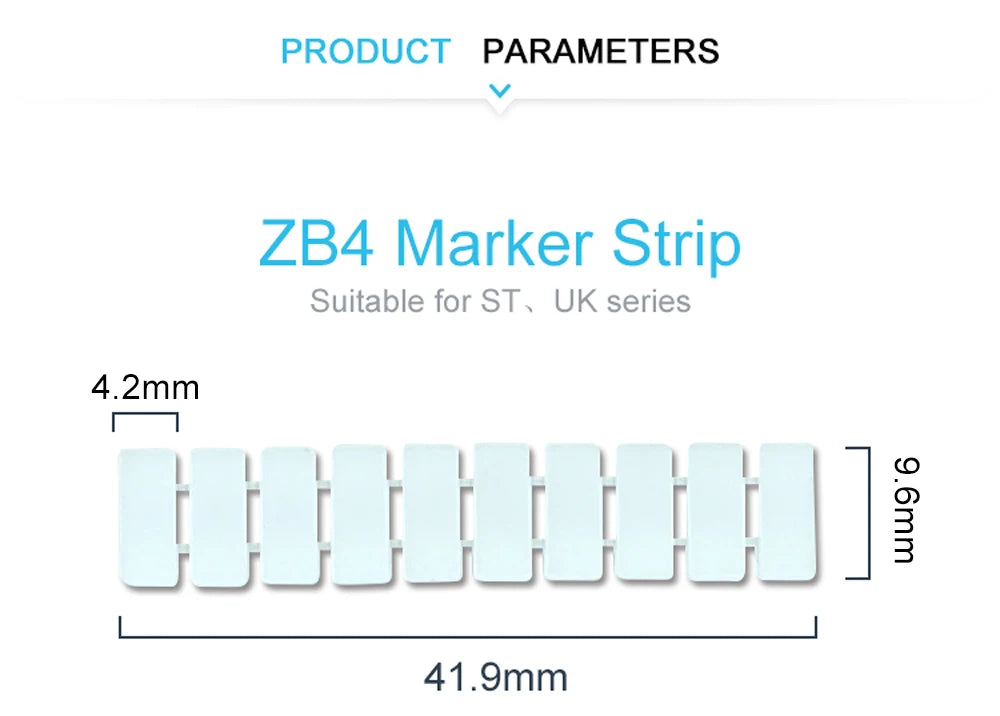 10Pcs ZB5 Label für PT2.5 ST2.5 UKK3 Standard