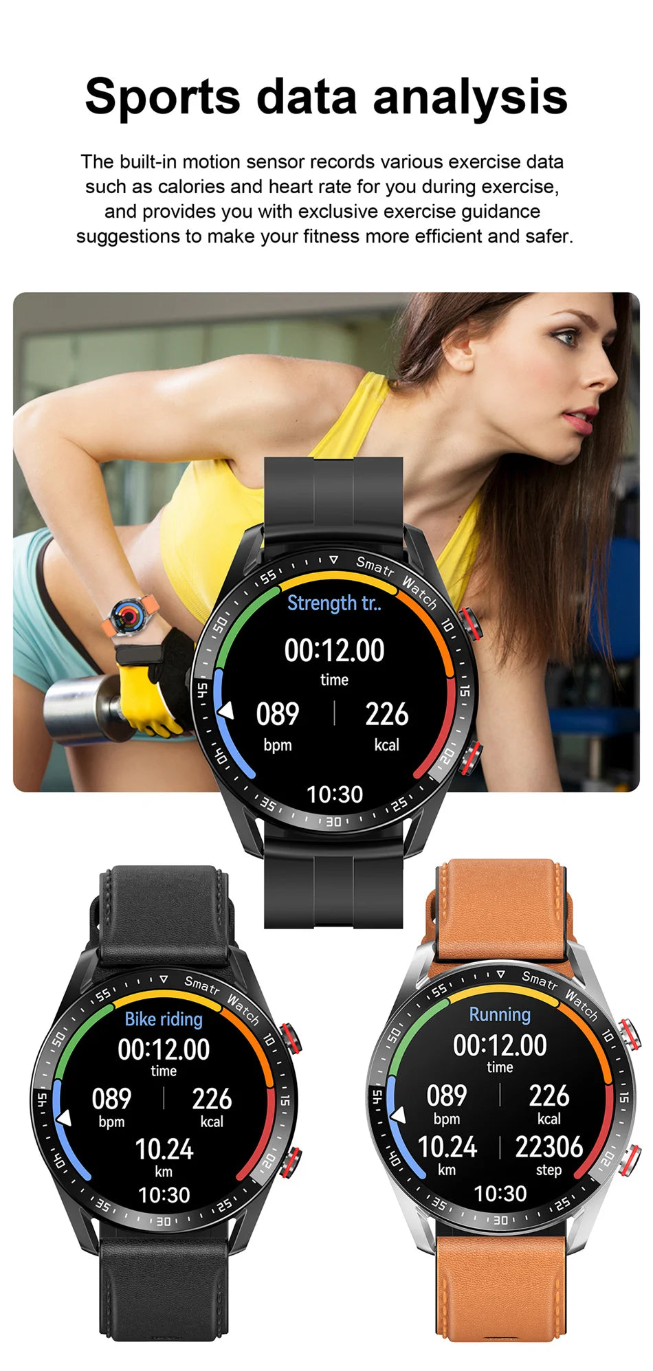 HiWatch Plus ECG/PPG Bluetooth - 180-220mAh 26mm 240x240