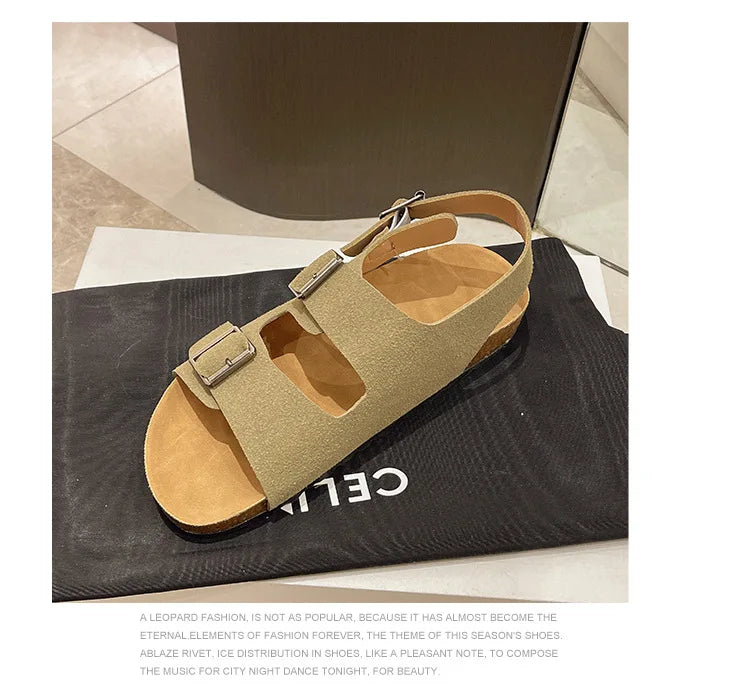Damen-Vintage-Sandalen 2025: Anti-Slip Matte Platform Beach Casual - Retro-Charme Größe 36-42