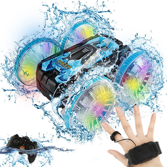 RC-Auto 2025: Neues RC-Stunt-Amphibien-Offroad-Elektro-Remote-Control-Vehicle-Doppelseitiges-Tumbling-Car-Kinder-Licht-Toys-Geschenke-Sammlung