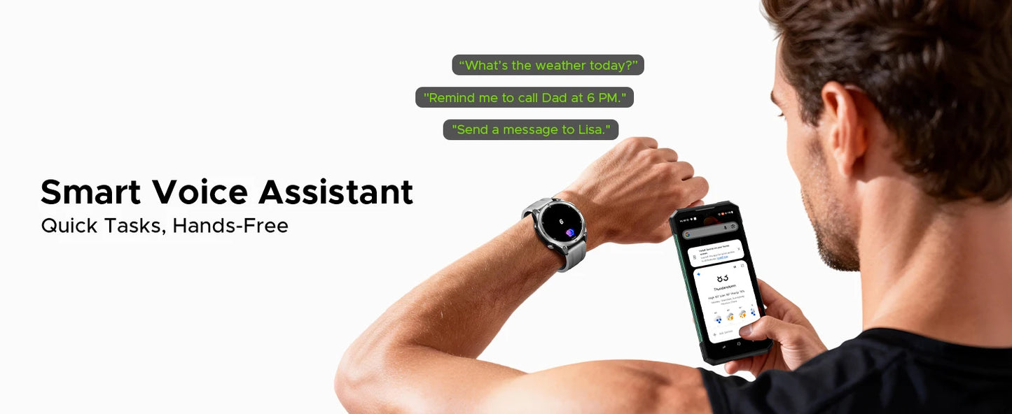 DOOGEE ANYWISE W1 LITE - Akku 8-12 Tage, 5ATM, 1,43Zoll