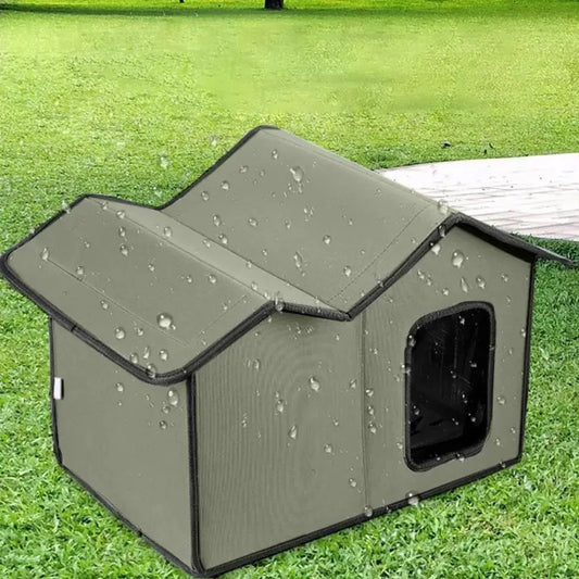 Outdoor Cat House Detachable Roof Design Pet Bed Waterproof Large Space Breathable Easy To Disassemble Cat and Dog Universal Bed