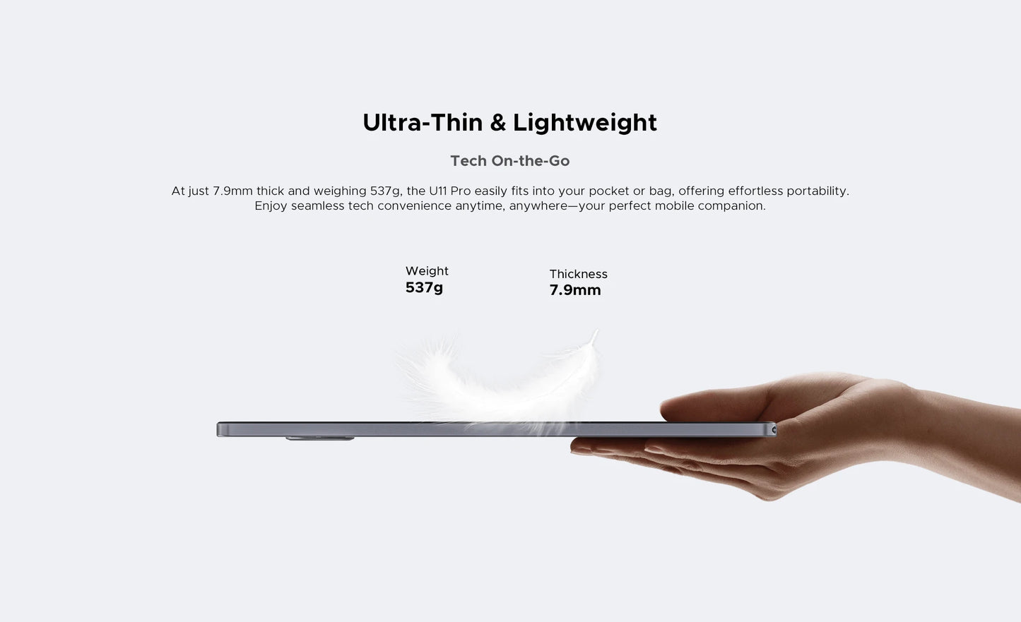 DOOGEE U11 Pro Android 15 - 8580mAh Akku, 256GB Speicher, 11Zoll