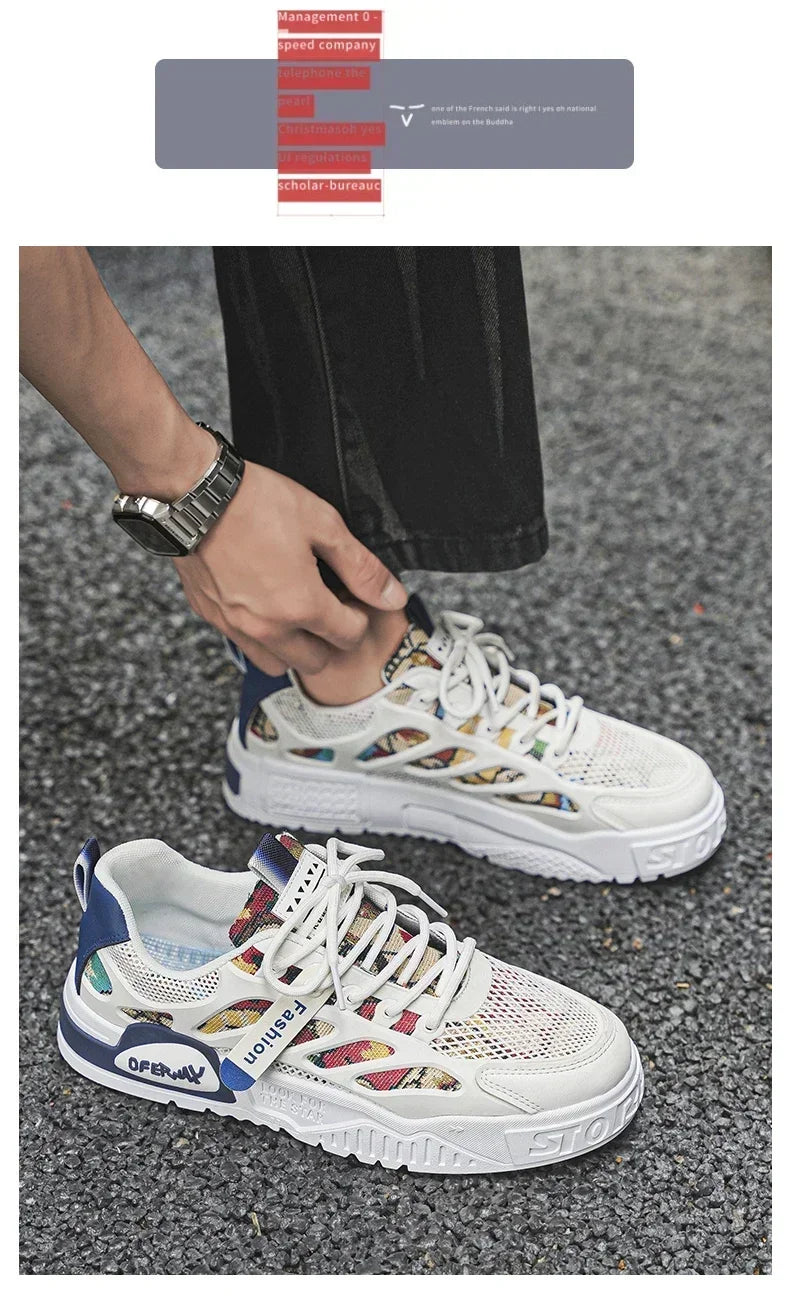 Zapatillas Hombre 2024 - Luxury Chunky Sneakers para Skateboard, Tenis Masculino Respirable y Cómodo (Casual/Running)