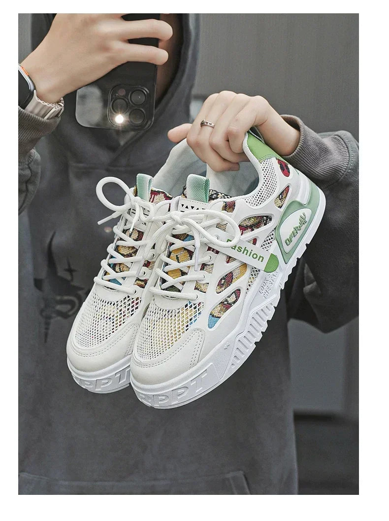 Zapatillas Hombre 2024 - Luxury Chunky Sneakers para Skateboard, Tenis Masculino Respirable y Cómodo (Casual/Running)