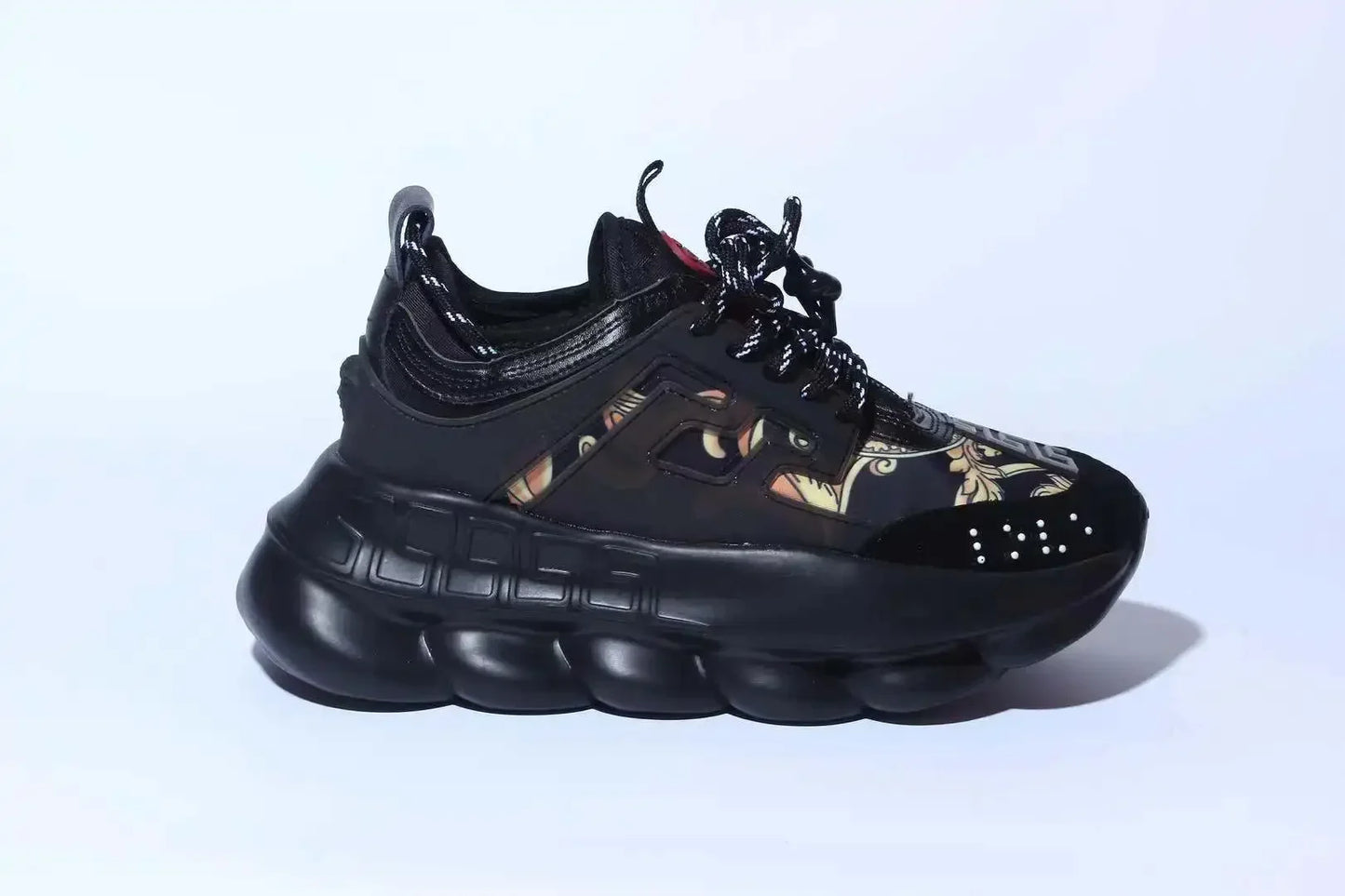 SpeedflyCN Plattform Sneaker Stilvoll Bequem Leicht Robust - Größe Leder Hartplatz