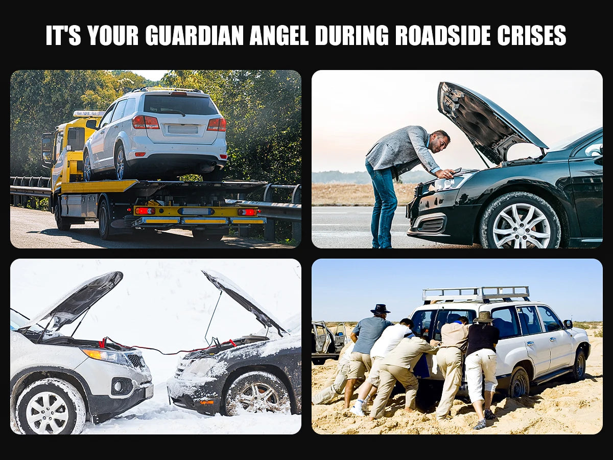 Povasee Jump Starter 5000 A Spitzenstrom - 12000-18000 mAh