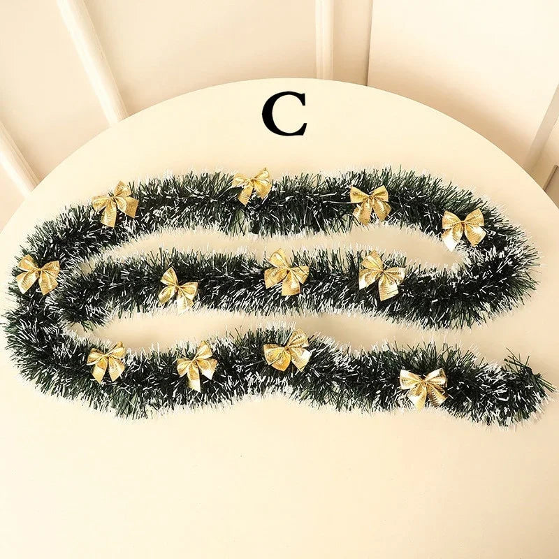 2M Heiligabend Dekoration Bar Tops Band Girlande Weihnachtsbaum Küche Ornamente Hochzeit Party Weihnachten Dekoration Prop