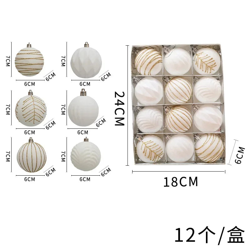 Choice Weihnachtskugeln - 12er Set Ø6 cm Glas Christbaumschmuck