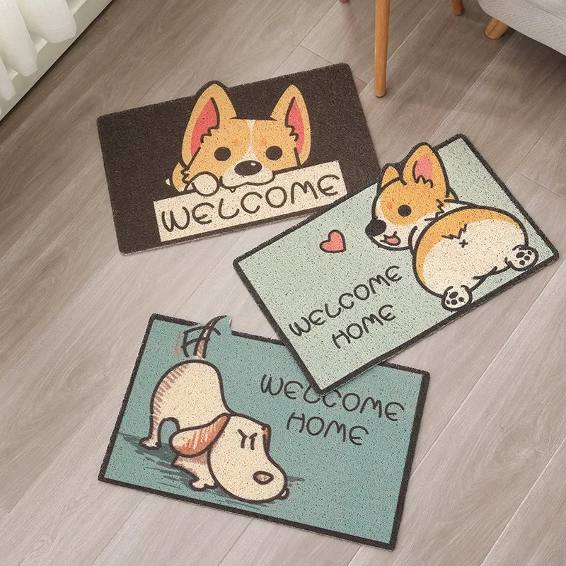 Fußmatte 2025: Cartoon Welcome Entrance Doormat Carpet Kitchen Corridor Non-slip Cat Dog Pet Floor Mat Home Bathroom Living Room Collection