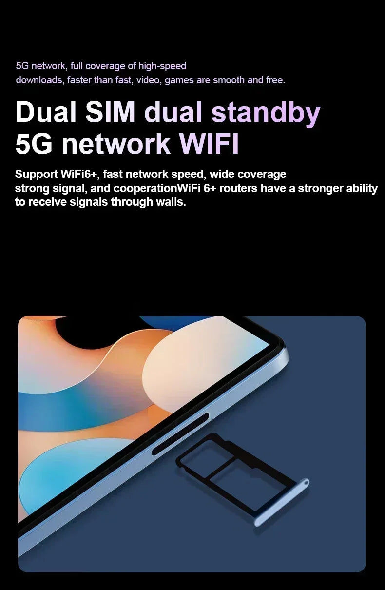 Neues Pad 8 Pro 5G Tablet - 10,1 Zoll 16GB/1TB 10000mAh