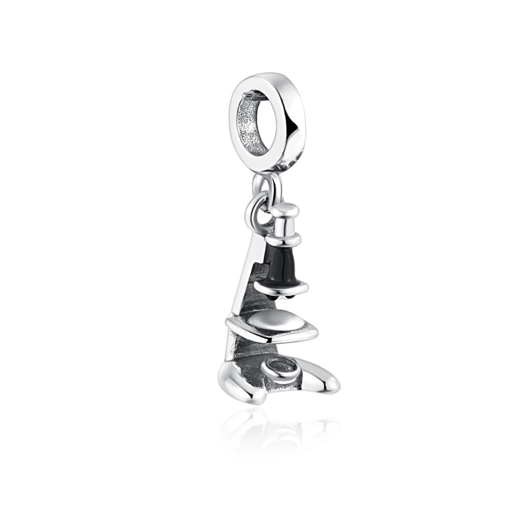 Neue 925 Silber Lernhilfe Schultasche Uhranhänger Charms Beads Fit Original Pandora Armband DIY Schmuck Für Frauen 2024