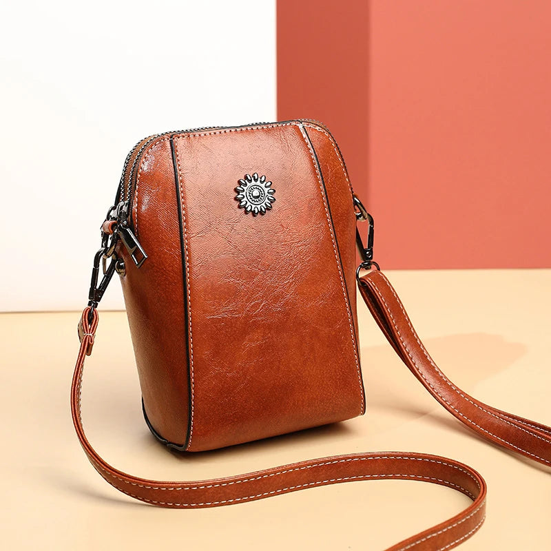 Modisch Vielseitig Handy Tasche 2025 - Neu Casual Schulter Crossbody Klein Tasche - Künstlerisch Retro Mini Tasche Frauen