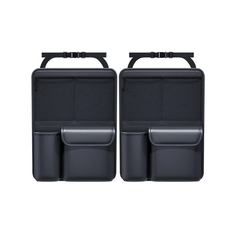 Auto Kofferraum Leder Aufbewahrung Tasche 2025 - Faltbar Auto Sitz Rücken Werkzeug Organizer - Multifunktional UV Aufbewahrung SUV Rücksitz Hängend Organizer