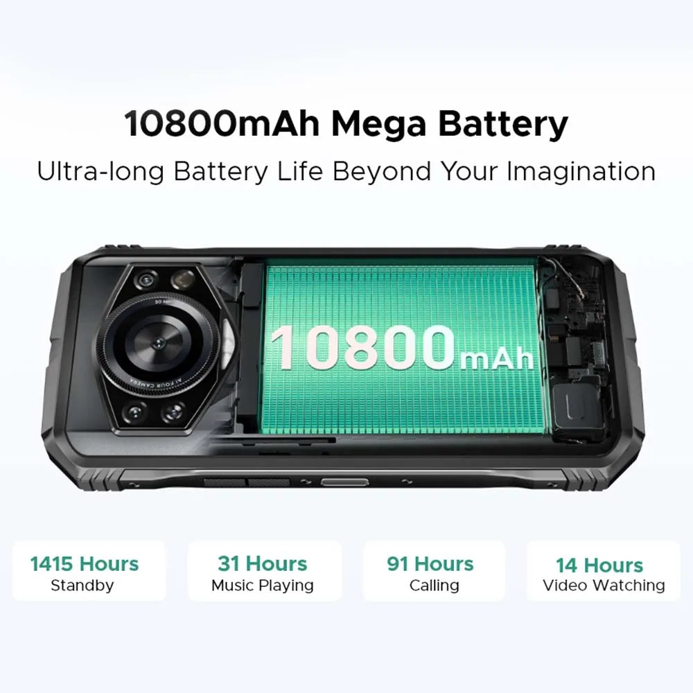 Doogee S Cyber Pro Robustes - 10800 mAh, 33W, 6.6 Zoll