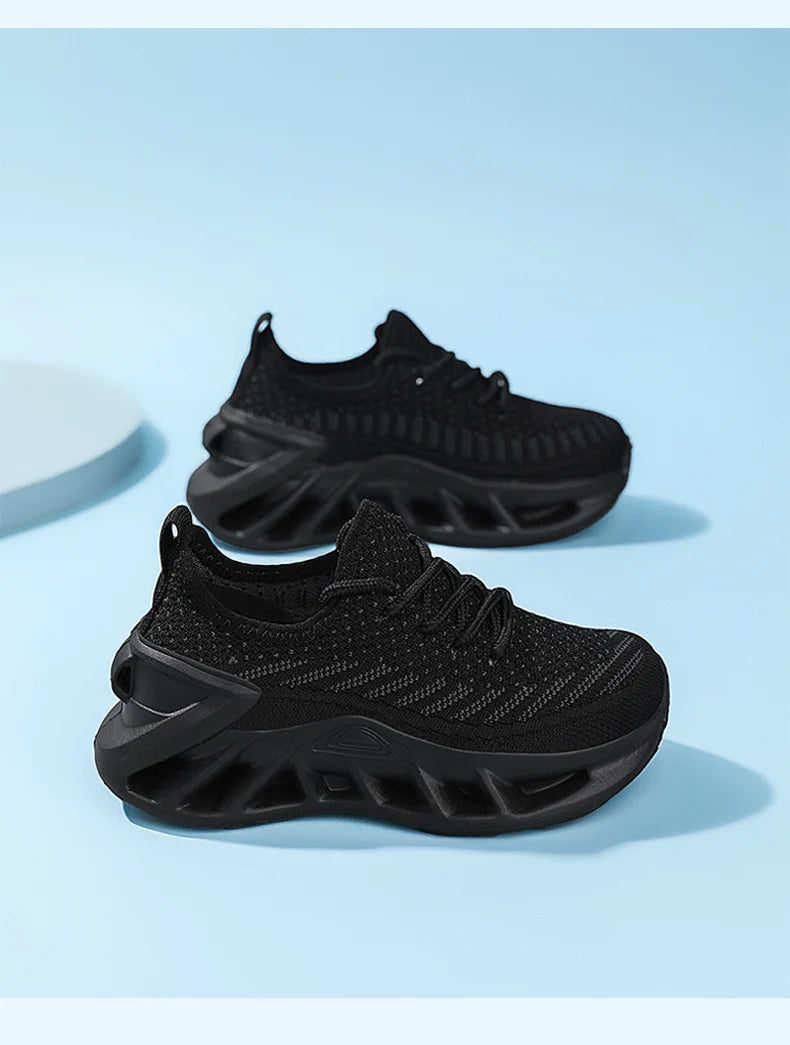 Kinder Schuhe 2025 - Junge Casual Sneakers Platform Komfortabel Schwarz Weiß - Kind Schule Sport Tenis Unisex Sport Schuhe