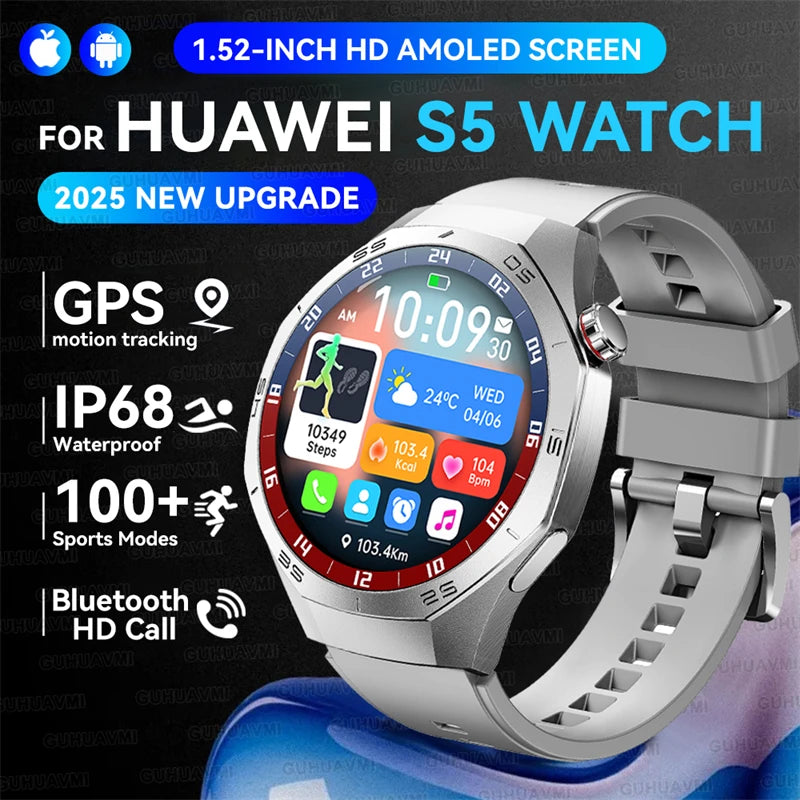 Huawei GT5 Pro AMOLED Display - 1.52 Zoll GPS IP68 Puls