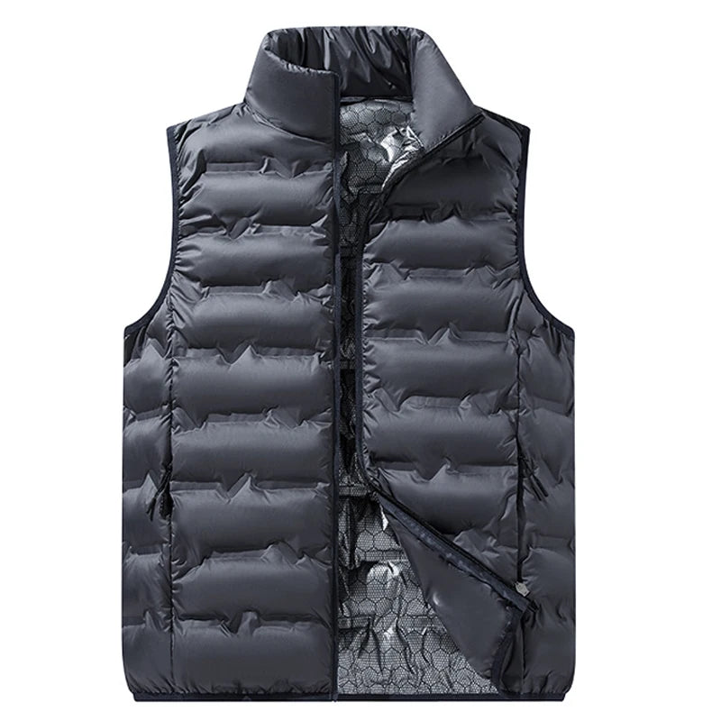 LzllttCN Winter Warme Weste - Ohne Kapuze Wasserabweisend Reißverschluss Taschen Größen Regular