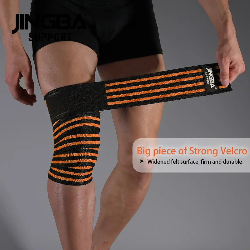 Kniebandagen 2025: JASONTUTU 1 PC Knee Wraps Men Fitness Weight Lifting - Elastic Bandage Compression Knee Support Sports Strap Protector Bands Pad Collection