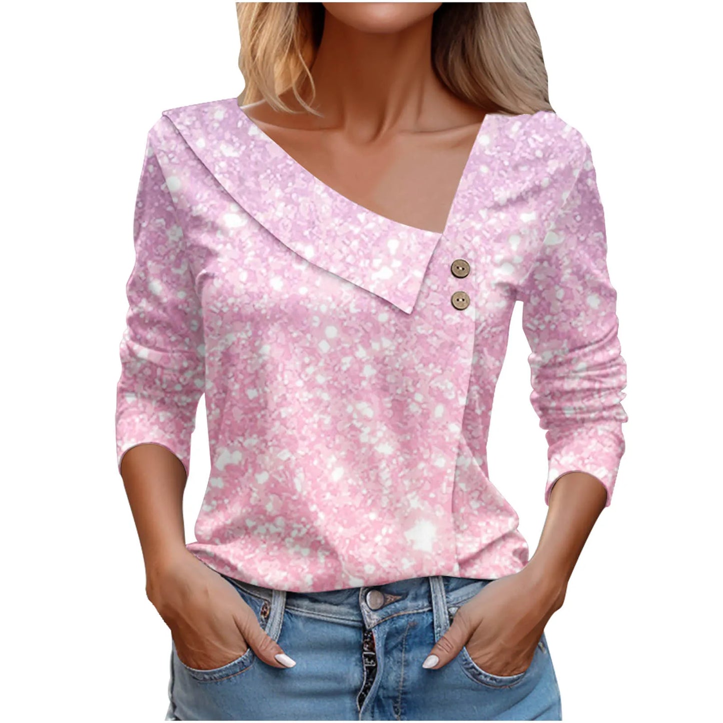 T Shirt For Women Fashion Long Sleeve Top White Floral Print Shirts And Blouses 3D Print Clothes For Women 2025 y2k