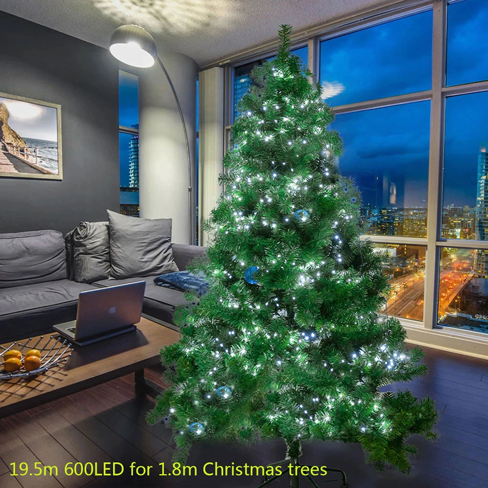 Topdii Außen-LED Lichterkette - Länge 42 m, >200 LEDs, Dimmable