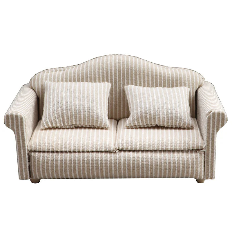 Guangdong Choice Mini Sofa DIY - PVC Weiß Beige Mit Kissen