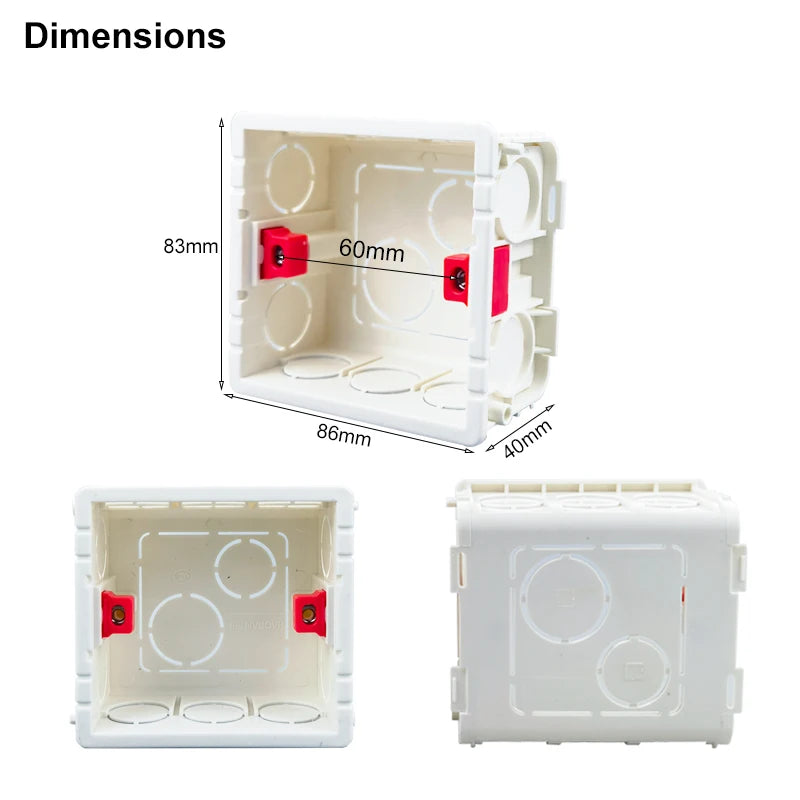 86*86 Fireproof Wall Mount Internal Junction box