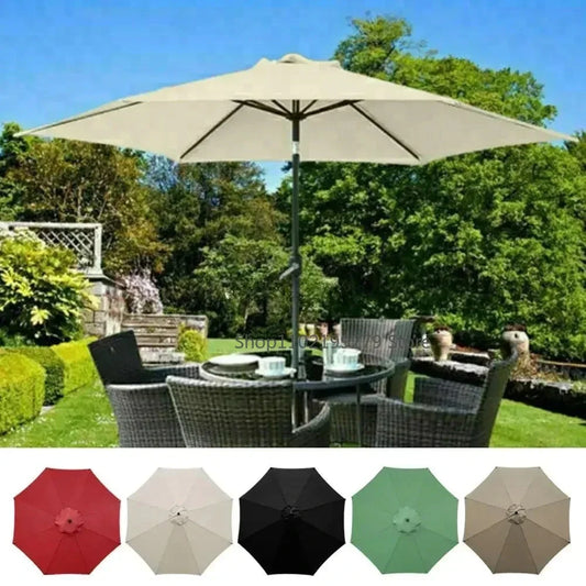 Sonnenschirm-Bezug 2025: 2/2.7/3m UV-Schutz Parasol Sonnenschutz Schirm-Bezug - Wasserdicht Garten Strand Ersatzbezug 6/8 Streben
